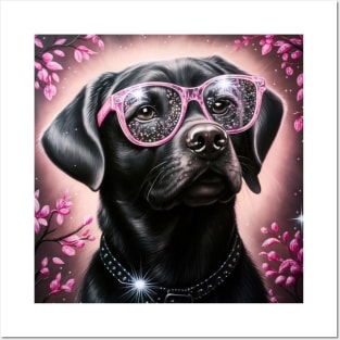 Floppy Black Labrador Posters and Art